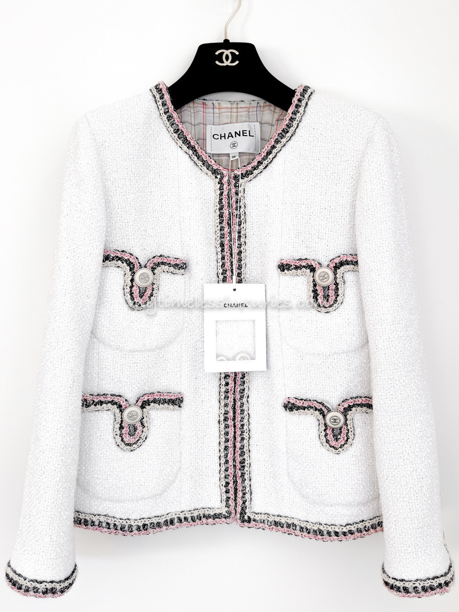 CHANEL 20C Little White Jacket 36 *New - Timeless Luxuries