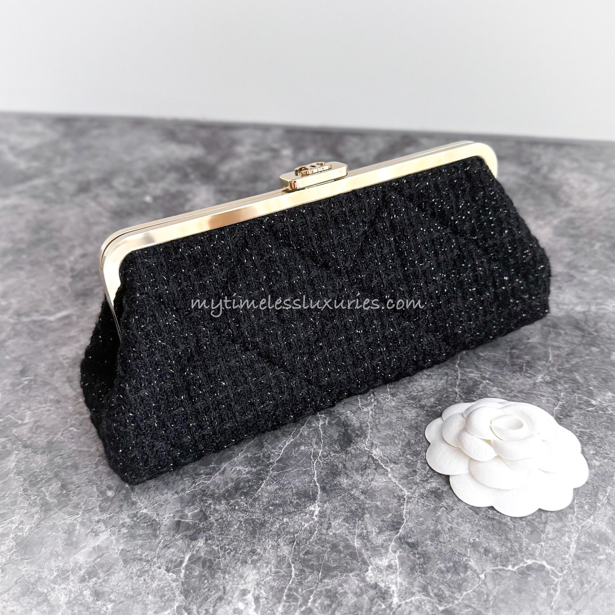 CHANEL VVIP Exclusive Kisslock Clutch Bag - Timeless Luxuries