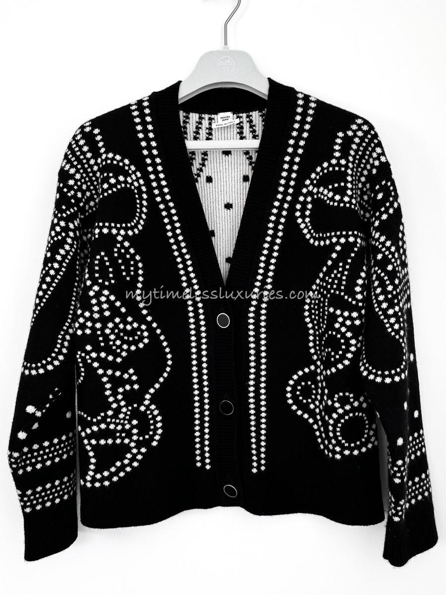 HERMES Brides de Gala Embroidered Cardigan