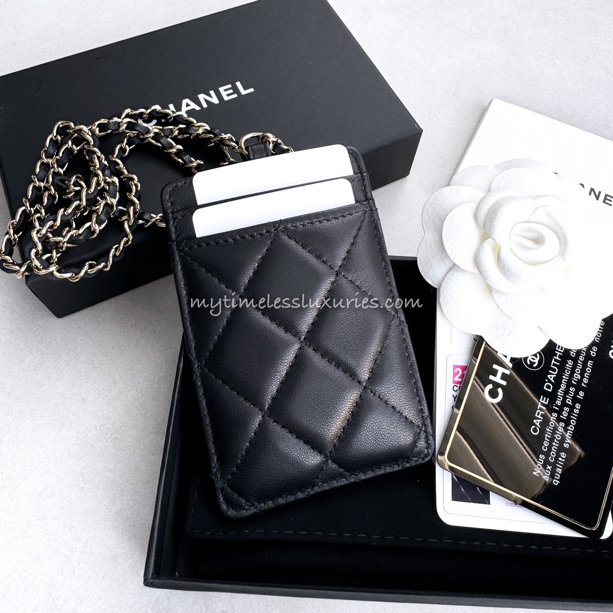 CHANEL VVIP Exclusive Card Holder with Chain *New - Timeless Luxuries
