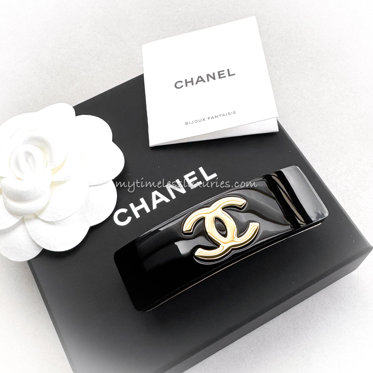 CHANEL 24B CC Logo Hair Barrette Clip *New