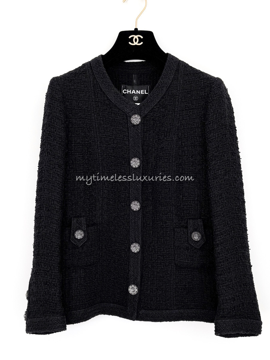 CHANEL 16C Paris-Seoul Little Black Jacket 34