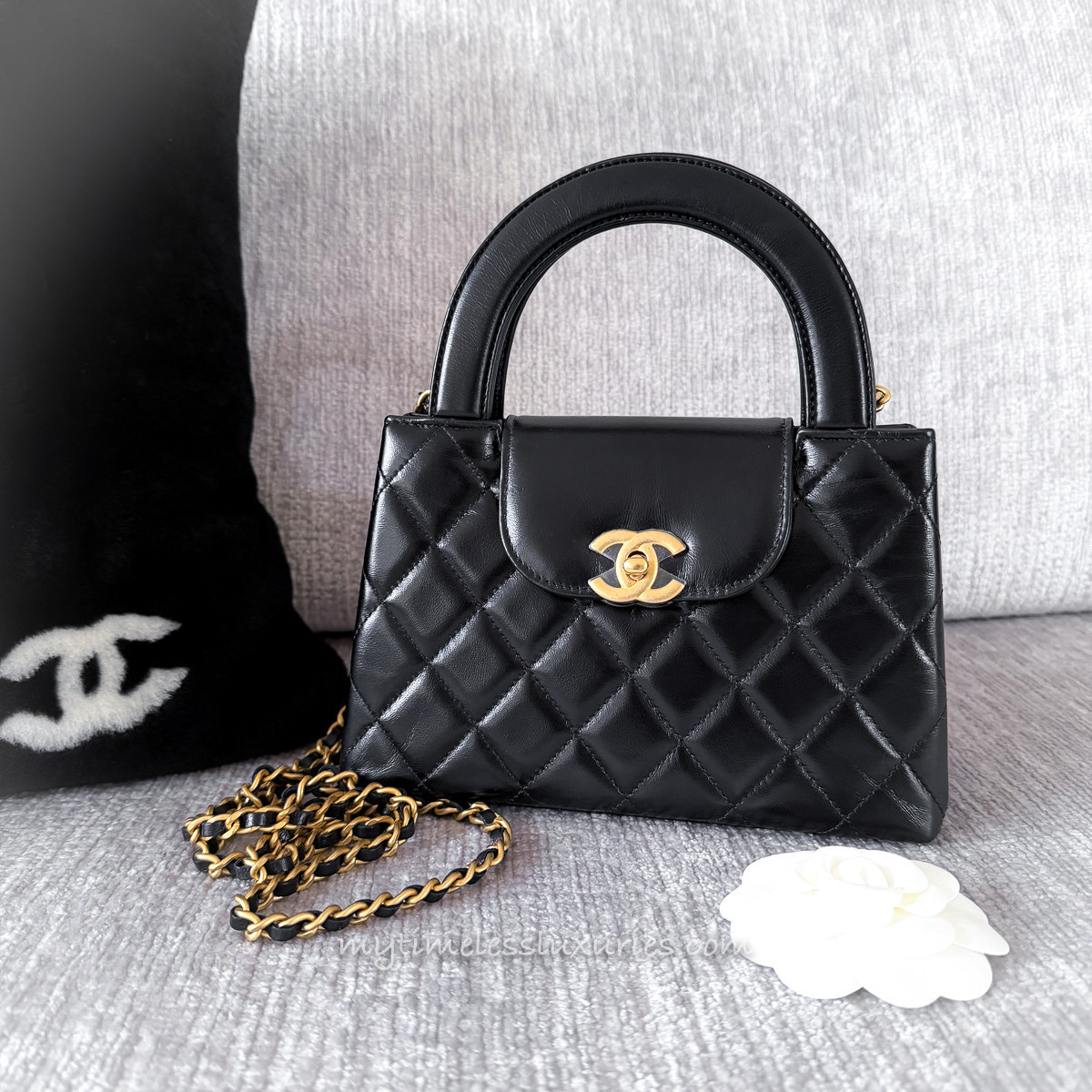 CHANEL Black Kelly Nano Shopping Bag GHW *New - Timeless Luxuries