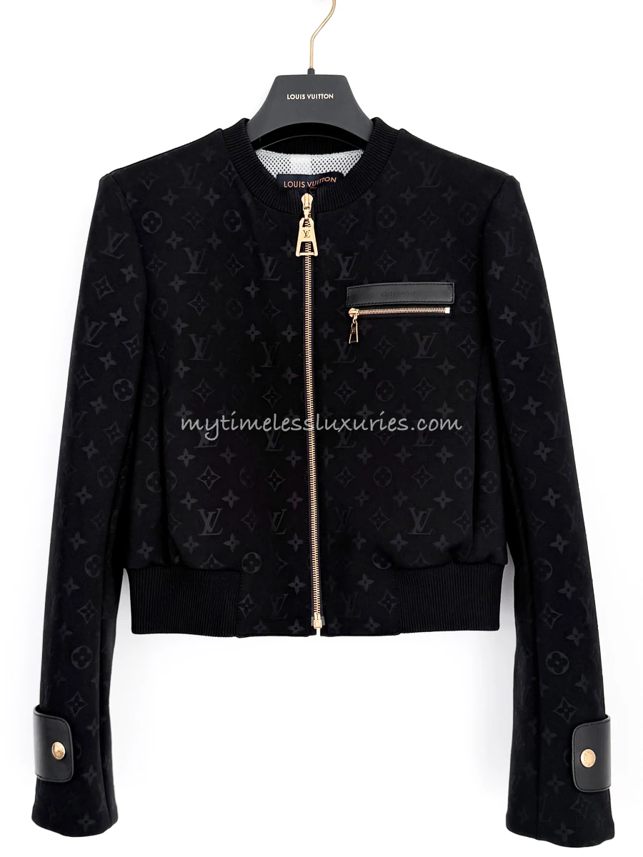 LOUIS VUITTON Monogram Bomber Jacket 34