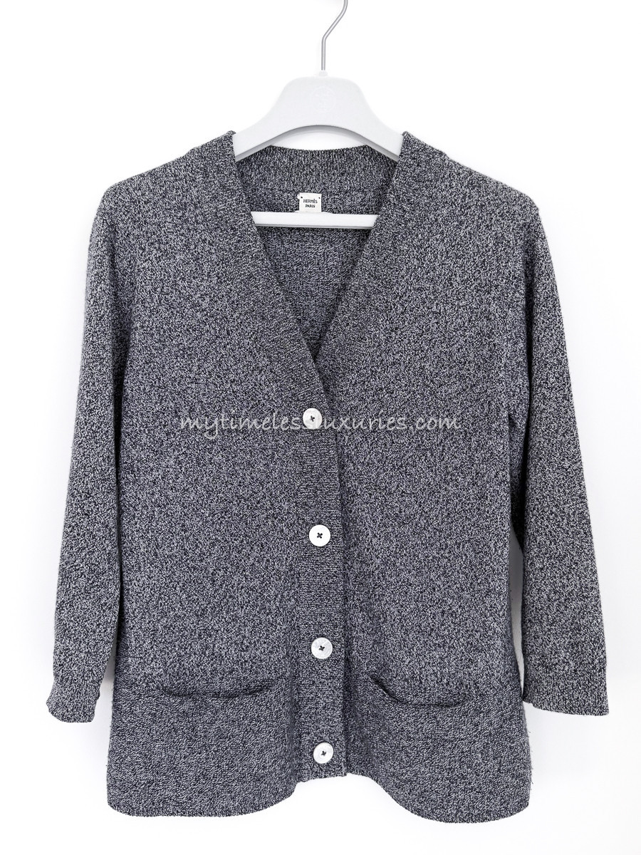 HERMES Cashmere Cardigan 34