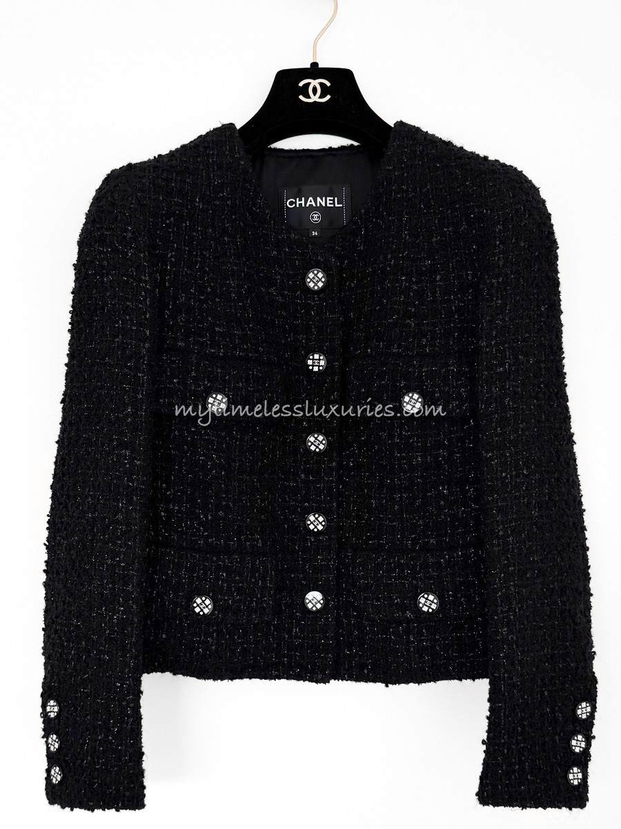 CHANEL 21K Little Black Jacket 34