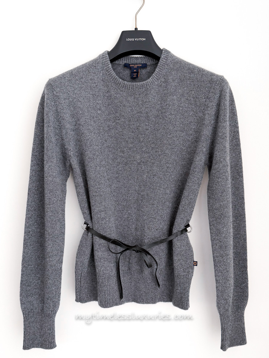 LOUIS VUITTON Belted Cashmere Pullover