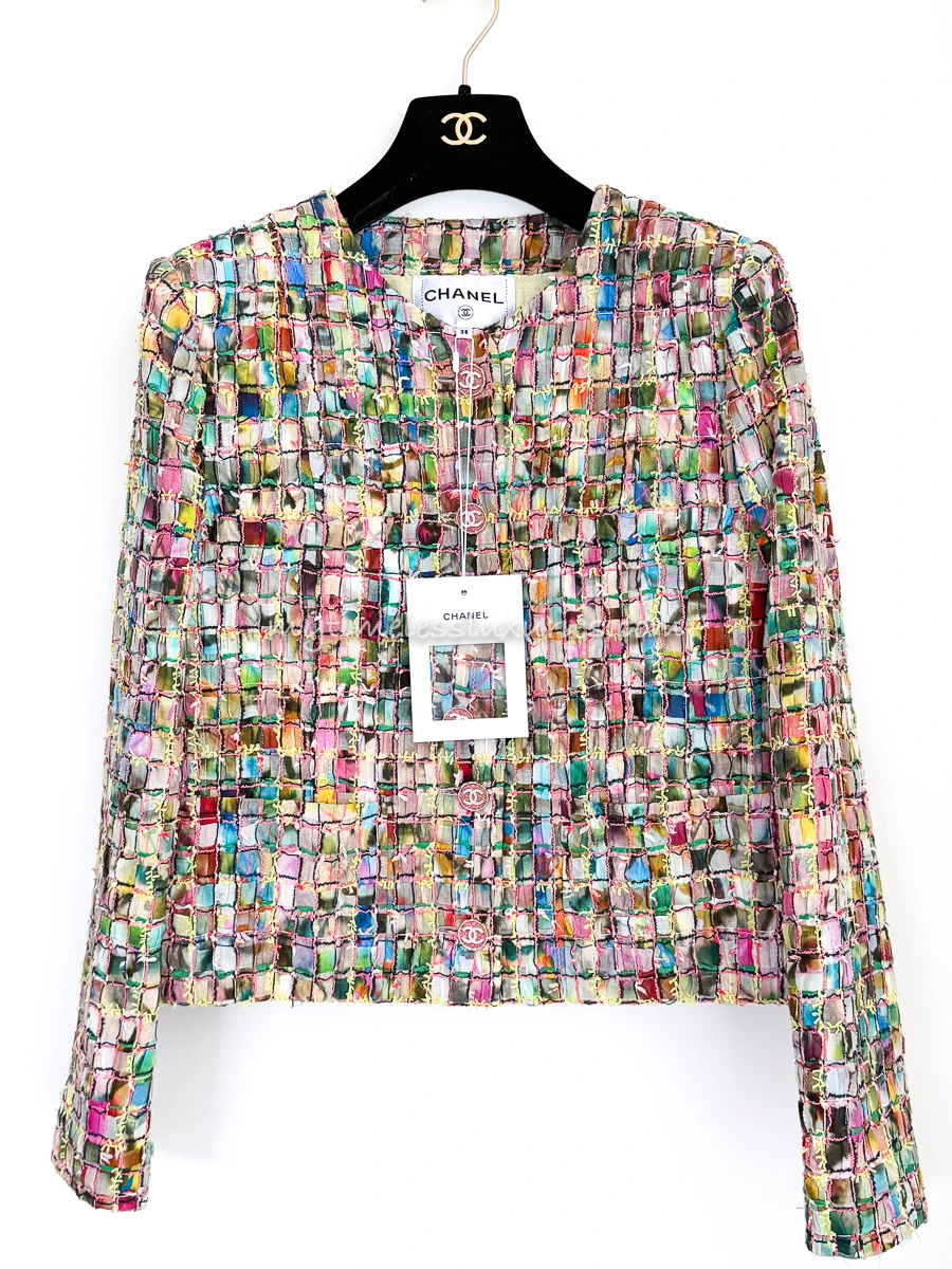 CHANEL 21P Multicolour Lesage Tweed Jacket 38 *New