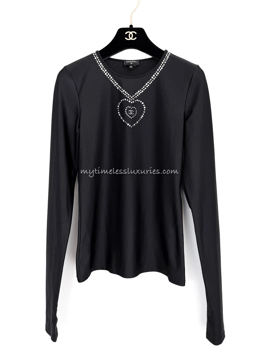 CHANEL 21K Rhinestone Embellished Top 36