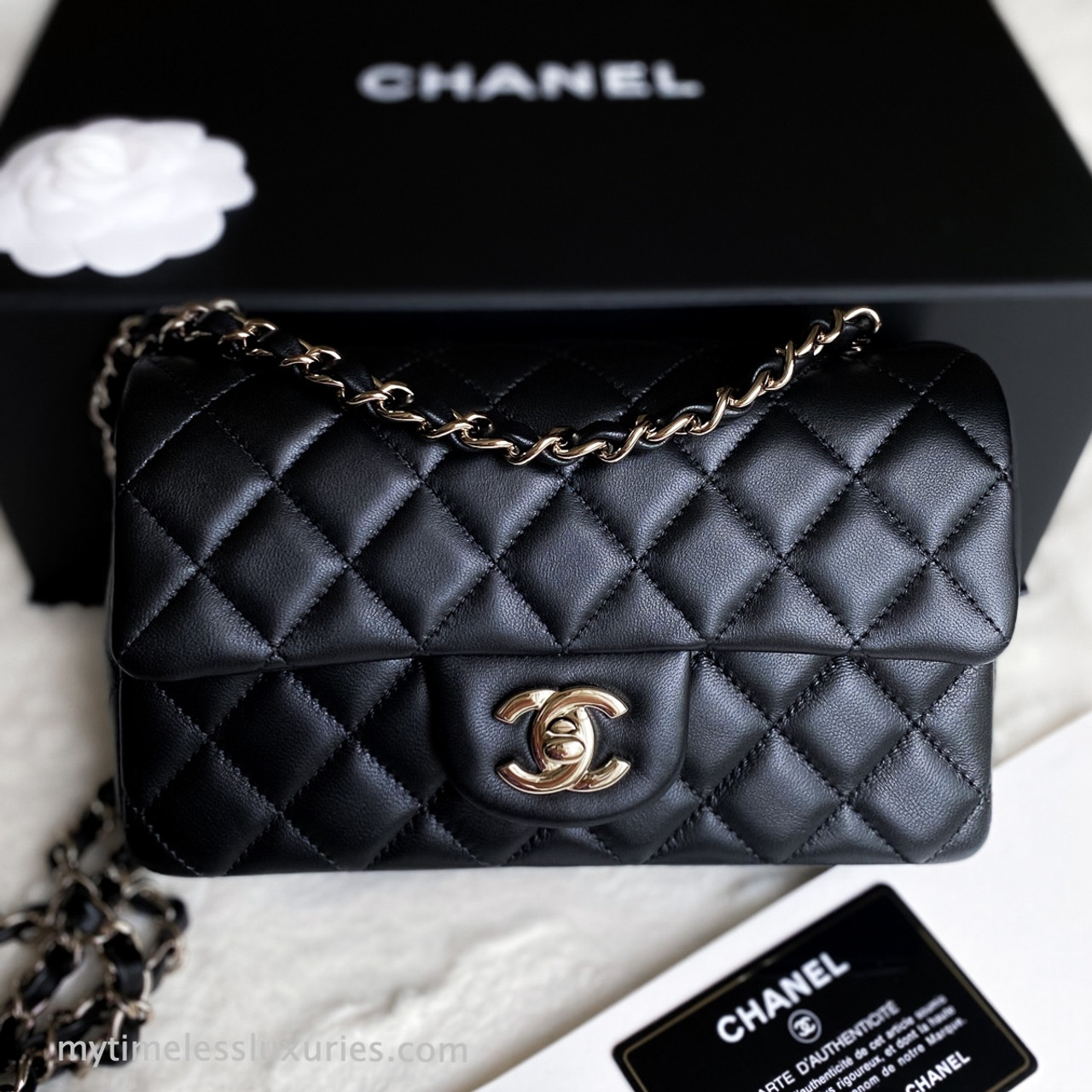 chanel mini gold