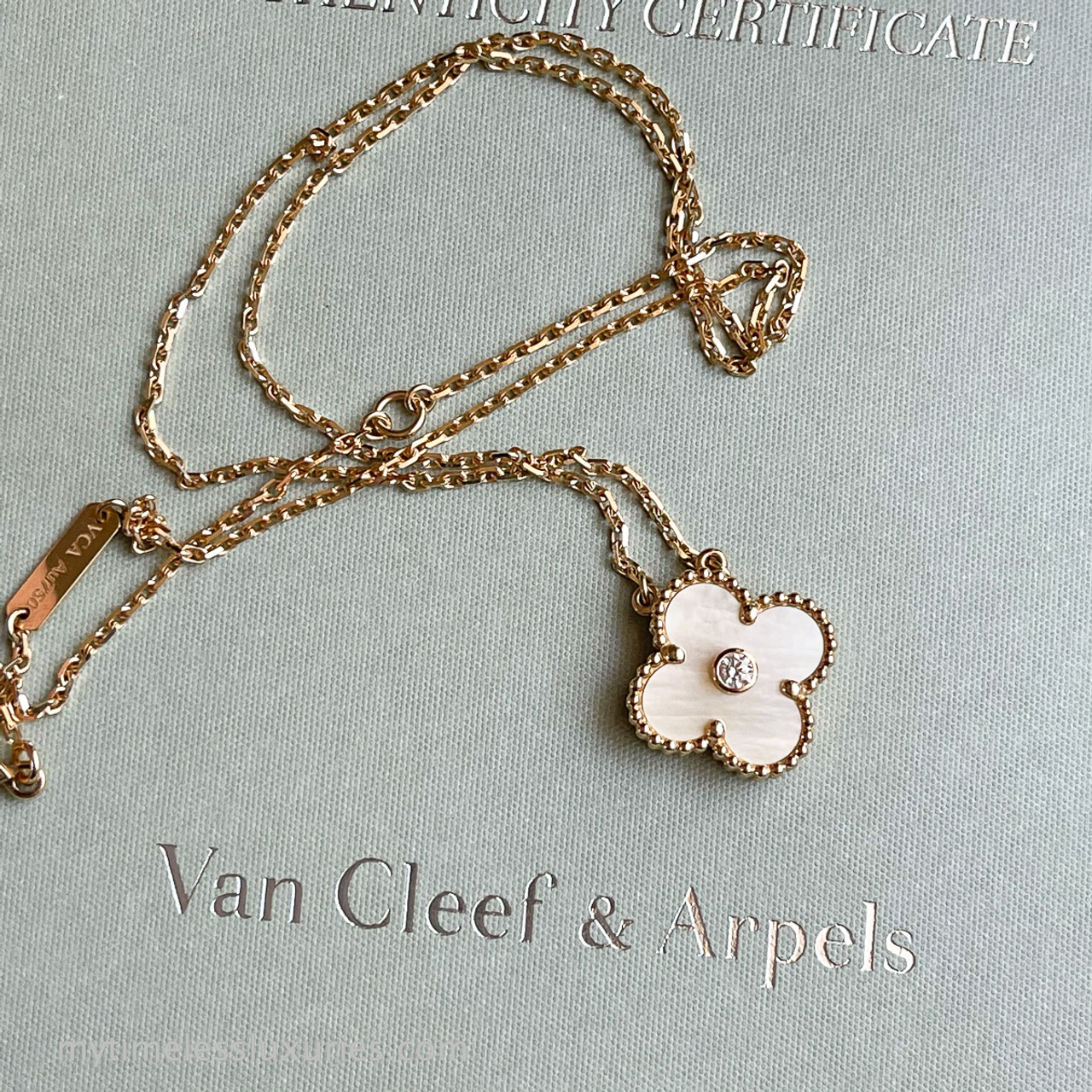 van cleef and arpels gold necklace