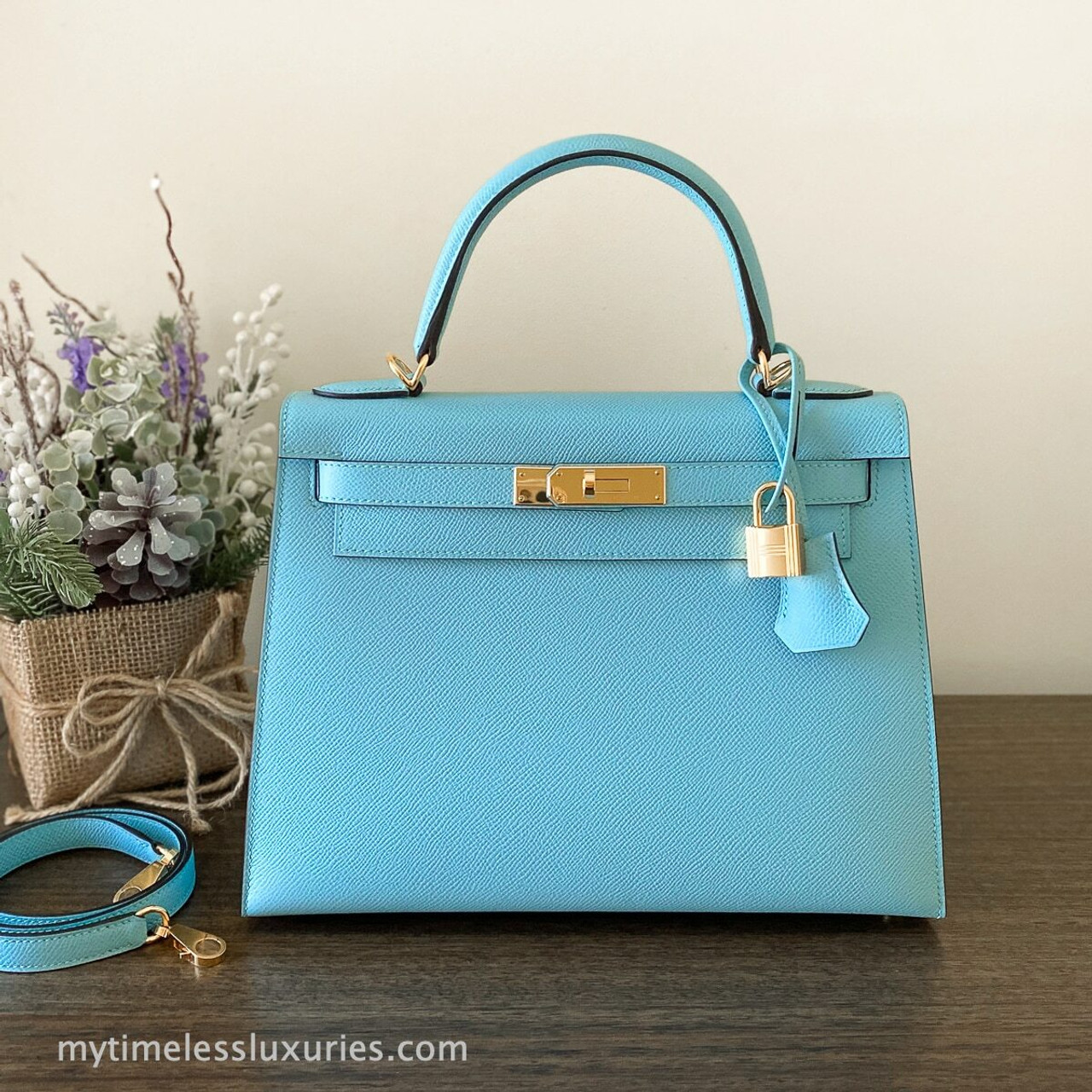 blue hermes kelly