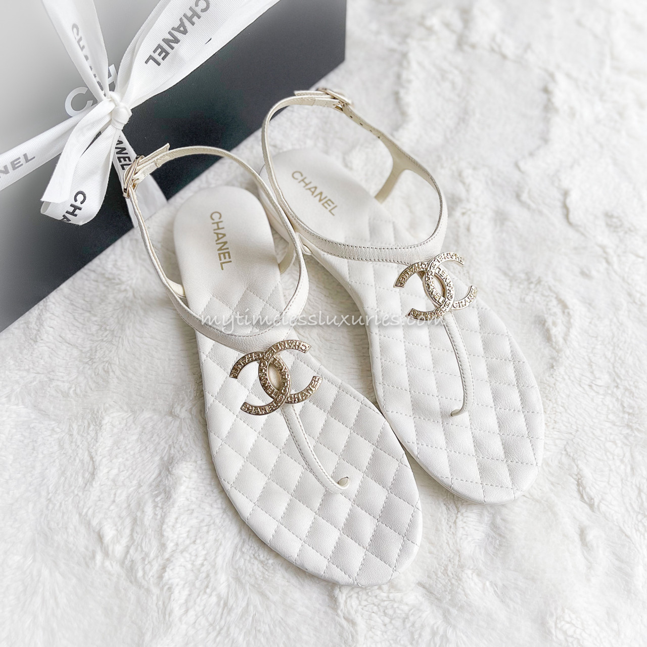 Chanel flat sandals Clearance