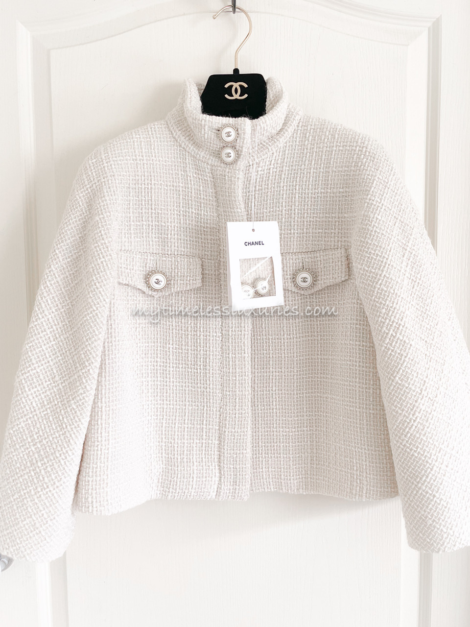 Chanel white jacket 2019 Clearance