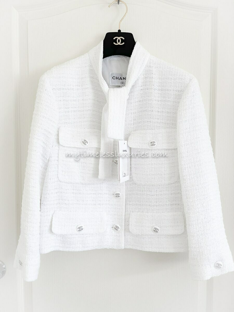 chanel white jacket