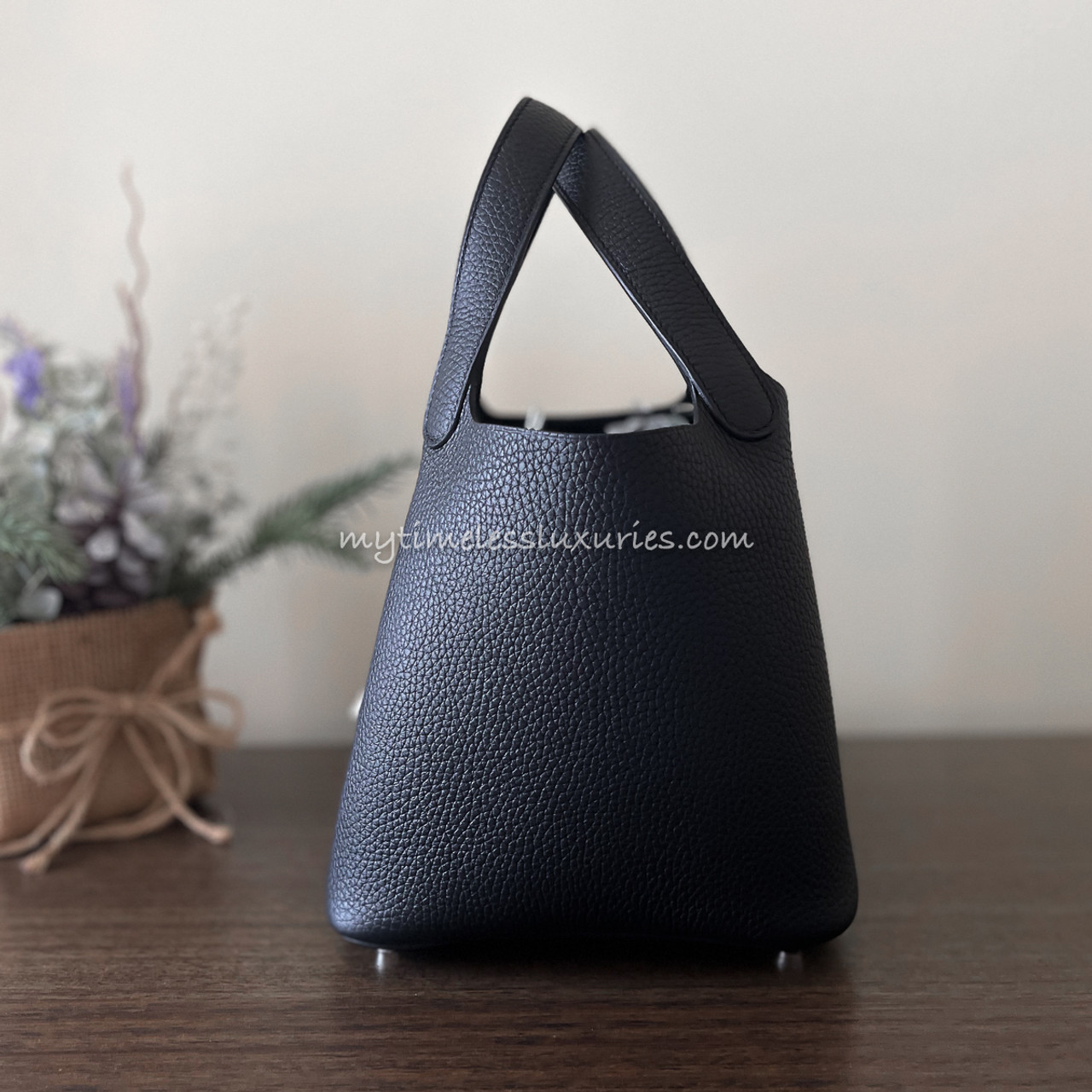 HERMES Picotin Lock 18 Noir Clemence PHW Z *New - Timeless HERMES Picotin Lock 18 Noir Clemence PHW Z *New - Timeless