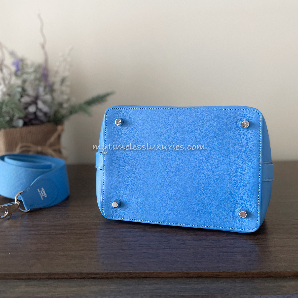 HERMES Toolbox 20 Bleu Paradis Swift PHW - Timeless Luxuries