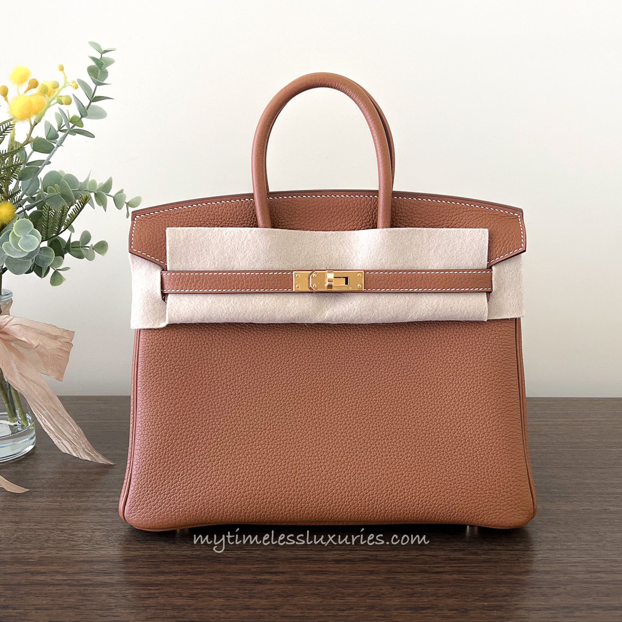 Birkin 25 Togo Gold