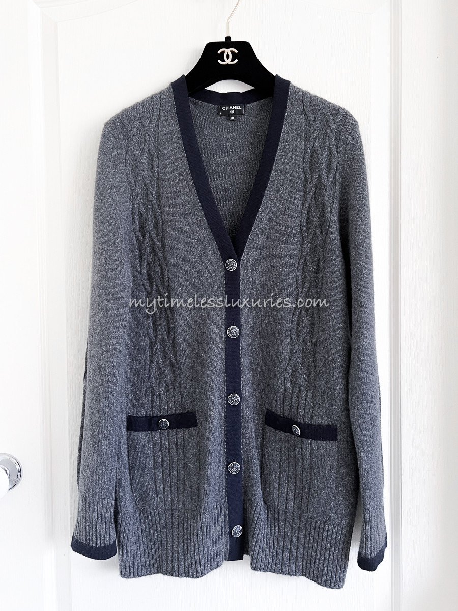 chanel wool cardigan
