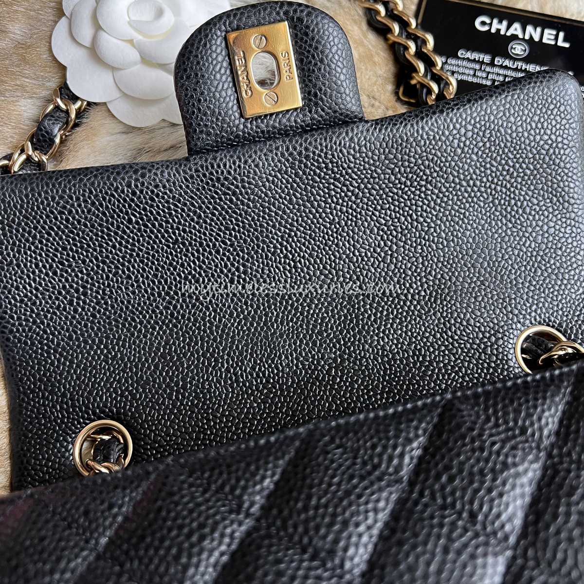CHANEL 18S Black Caviar Rectangle Mini Gold Hw - Timeless Luxuries