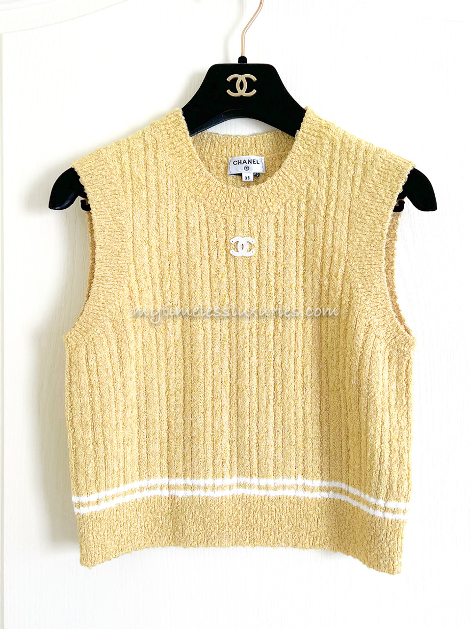 CHANEL PreOwned 19951996 Cropped Knit Top  Farfetch