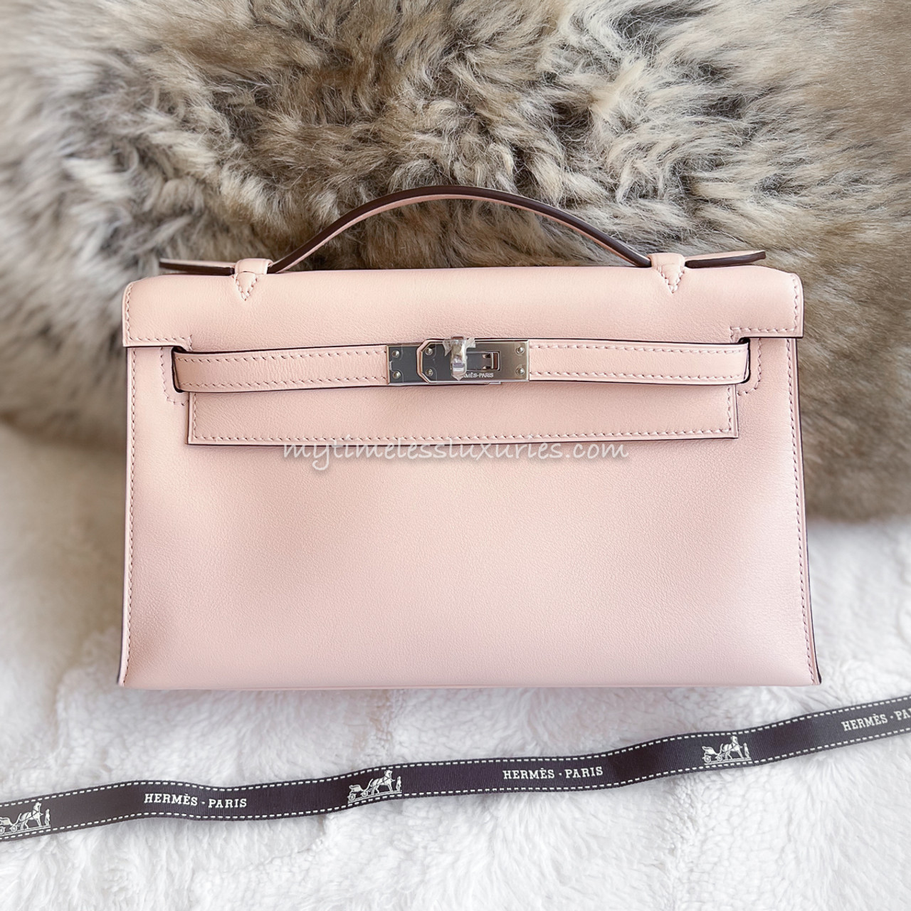 hermes pochette rose