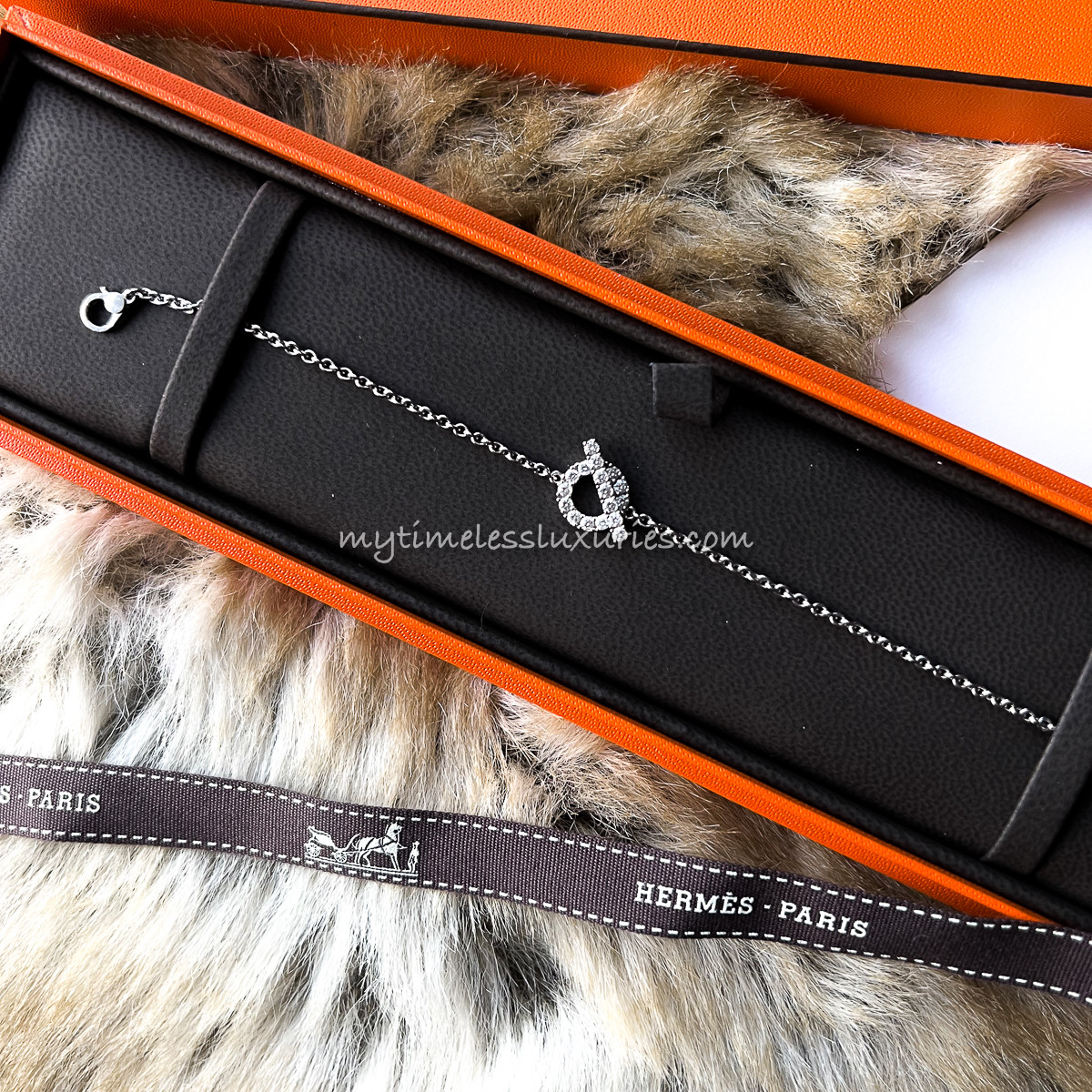 HERMES 2022 Finesse Bracelet 18K WG & Diamonds ST Timeless Luxuries