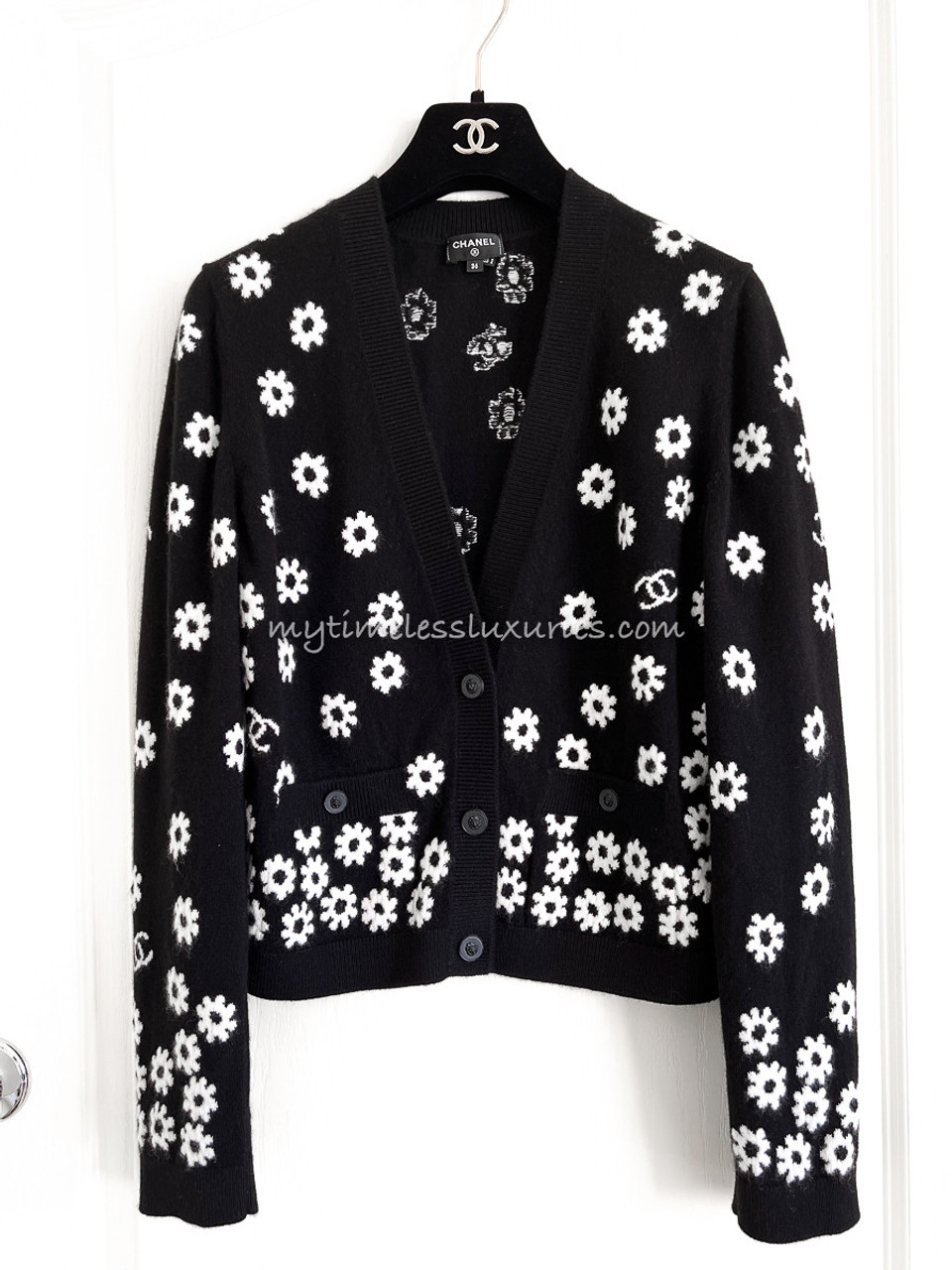 WHITE CHANEL INS CARDIGAN Womens Fashion Coats Jackets and Outerwear on  Carousell