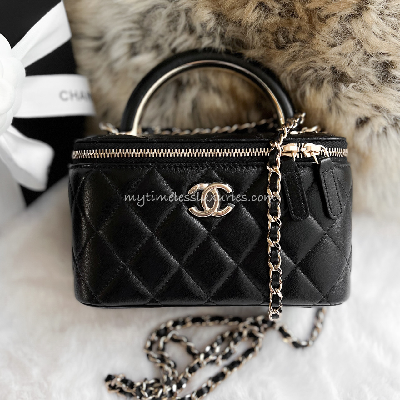 Chanel Peach Quilted Caviar Mini Vanity Case With Chain And Small Curvy  Cosmetic Pouch Gold Hardware 2023 Available For Immediate Sale At Sothebys