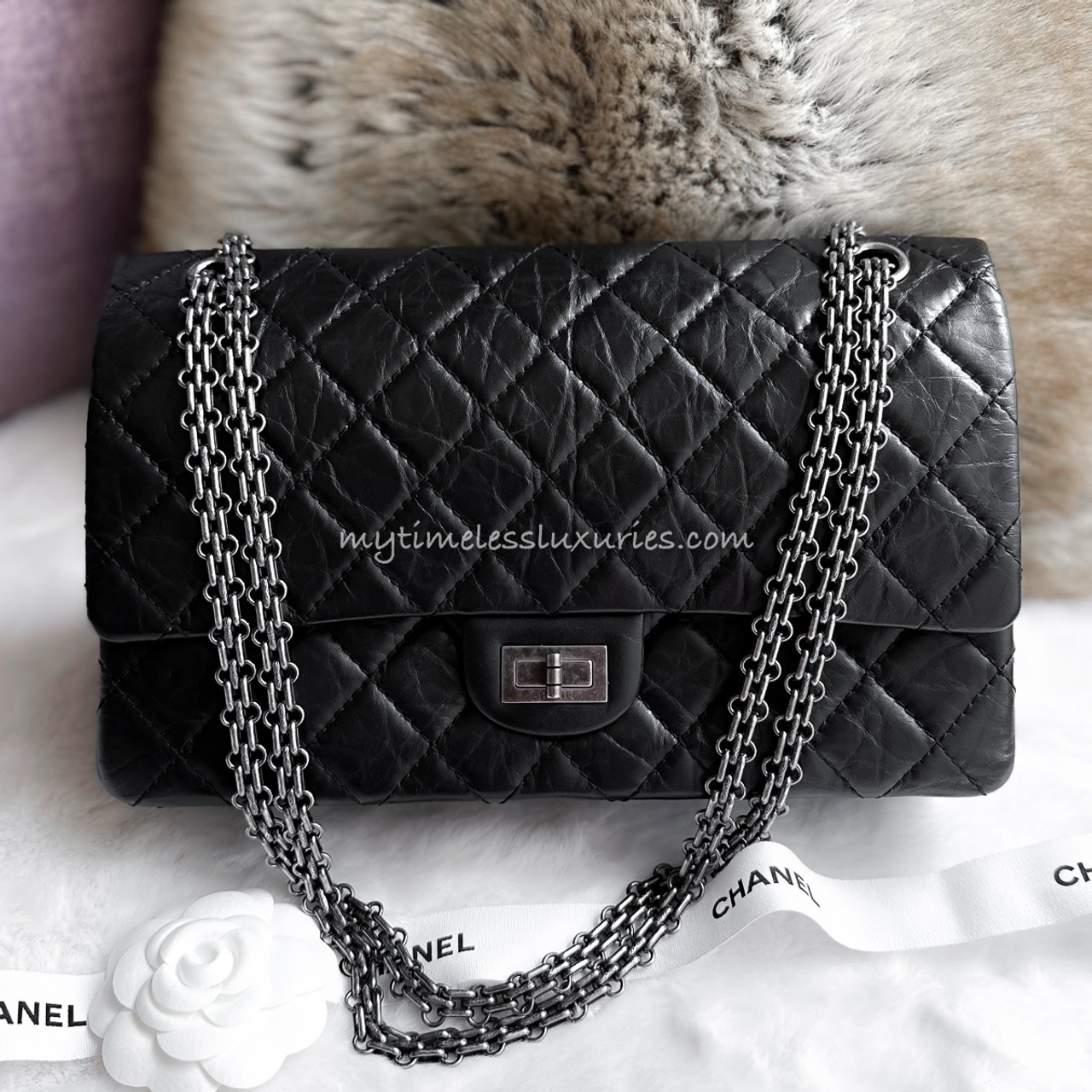 Chanel Reissue 226 255 Bag Black  THE PURSE AFFAIR