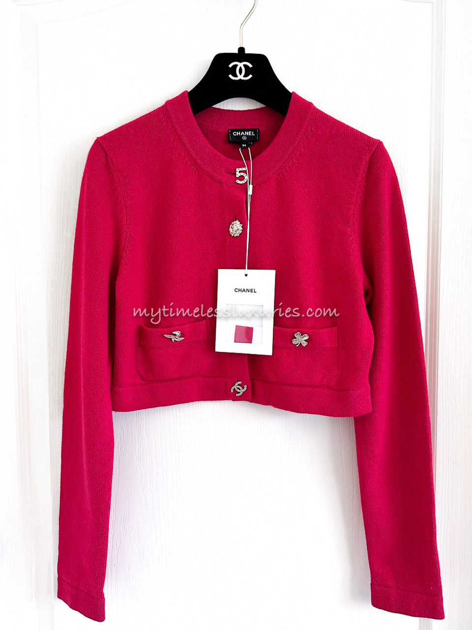 CHANEL 22B Lucky Charms Cardigan 34 Fuchsia *New - Timeless Luxuries