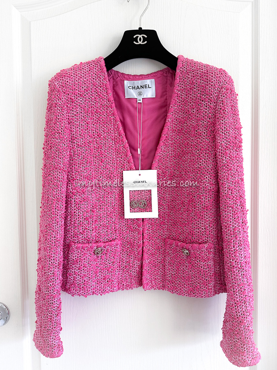 chanel tweed jacket 38