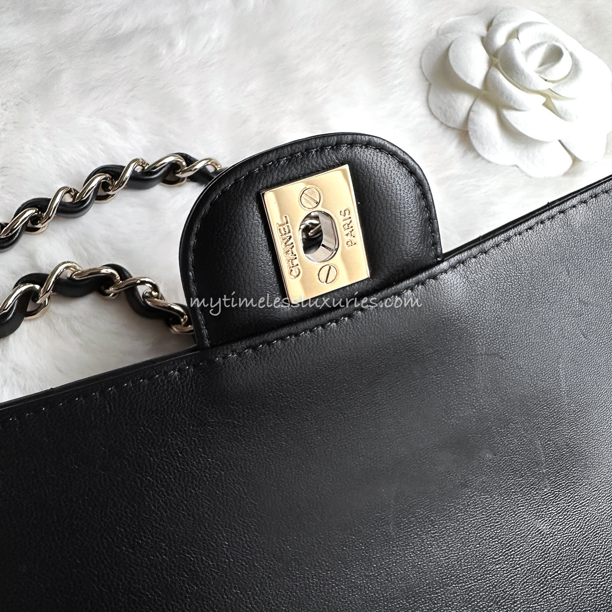 CHANEL Black Chevron Rectangle Mini Flap Bag LGHW - Timeless Luxuries