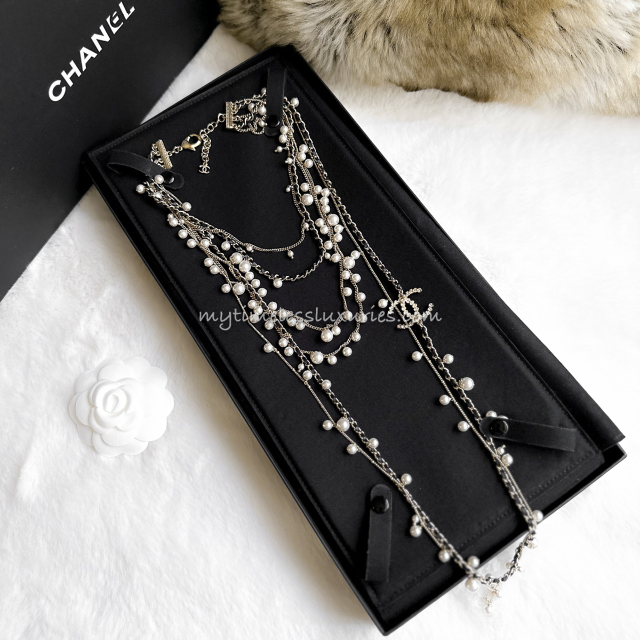 Chanel 4 Strand Rhinestone Necklace/Belt - Vintage Lux