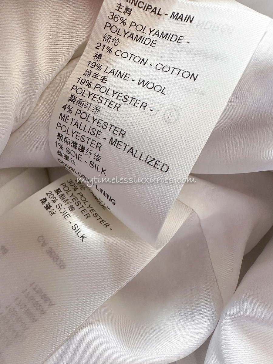 LOUIS VUITTON Belted Skater Tweed Dress 36 - Timeless Luxuries 