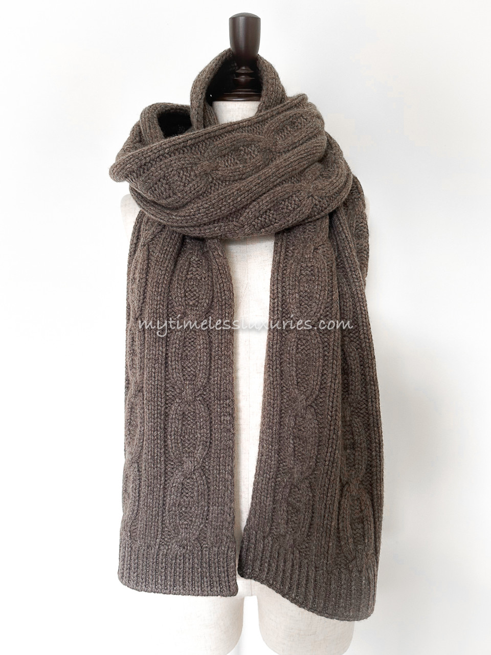 HERMES Tri Maillon Muffler Marron Glace *New - Timeless Luxuries