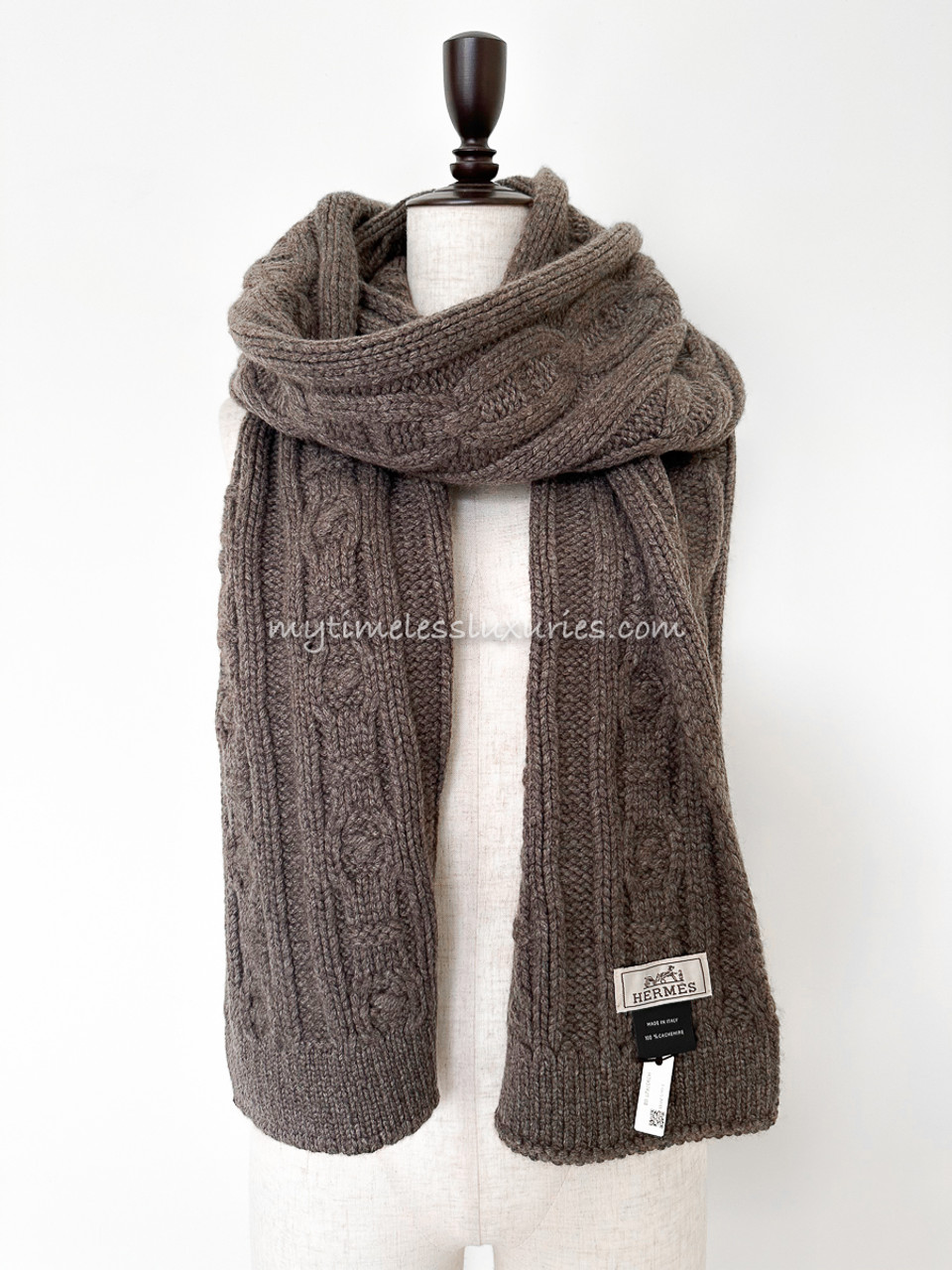 HERMES Tri Maillon Muffler Marron Glace *New - Timeless Luxuries