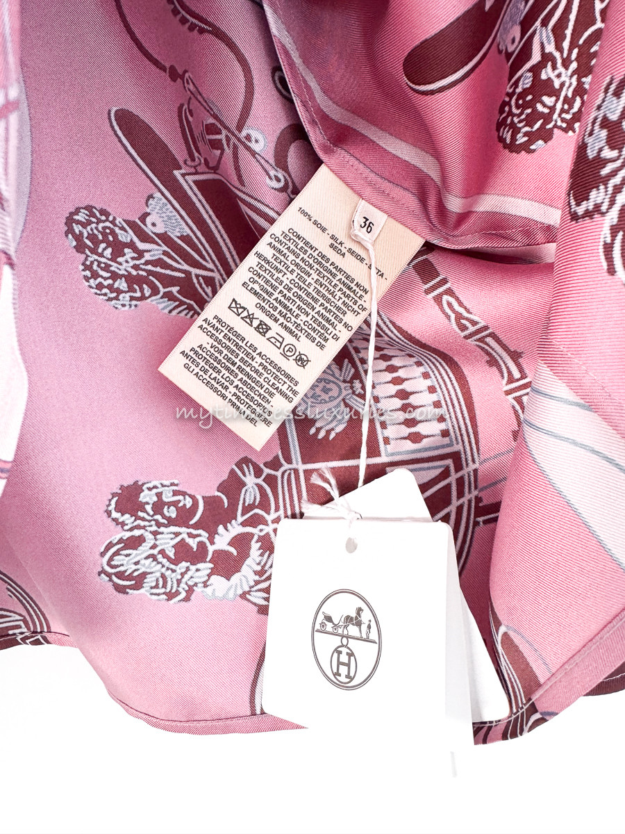 HERMES 2023 SS 'Ex Libris' Shirt 36 *New - Timeless Luxuries