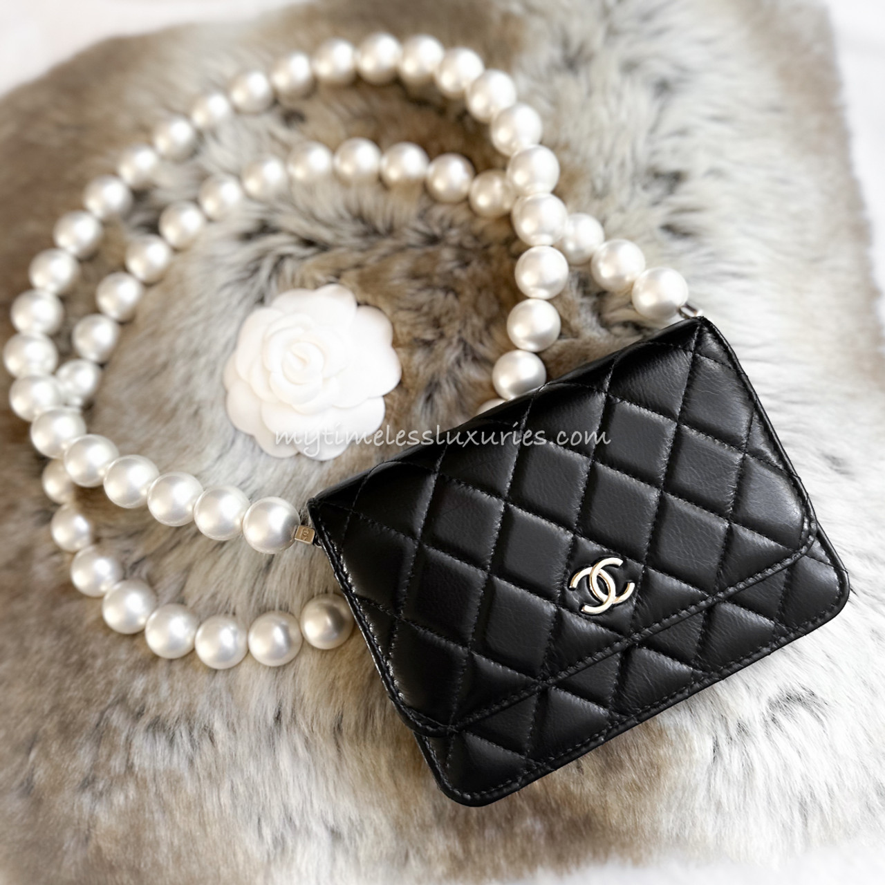 Túi Chanel WOC With Pearl Chain