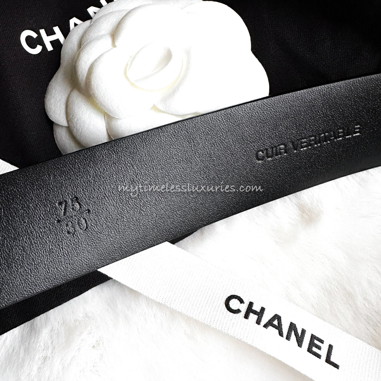 CHANEL 20S Interlaced Leather/ Chain CC Belt 75 - Timeless