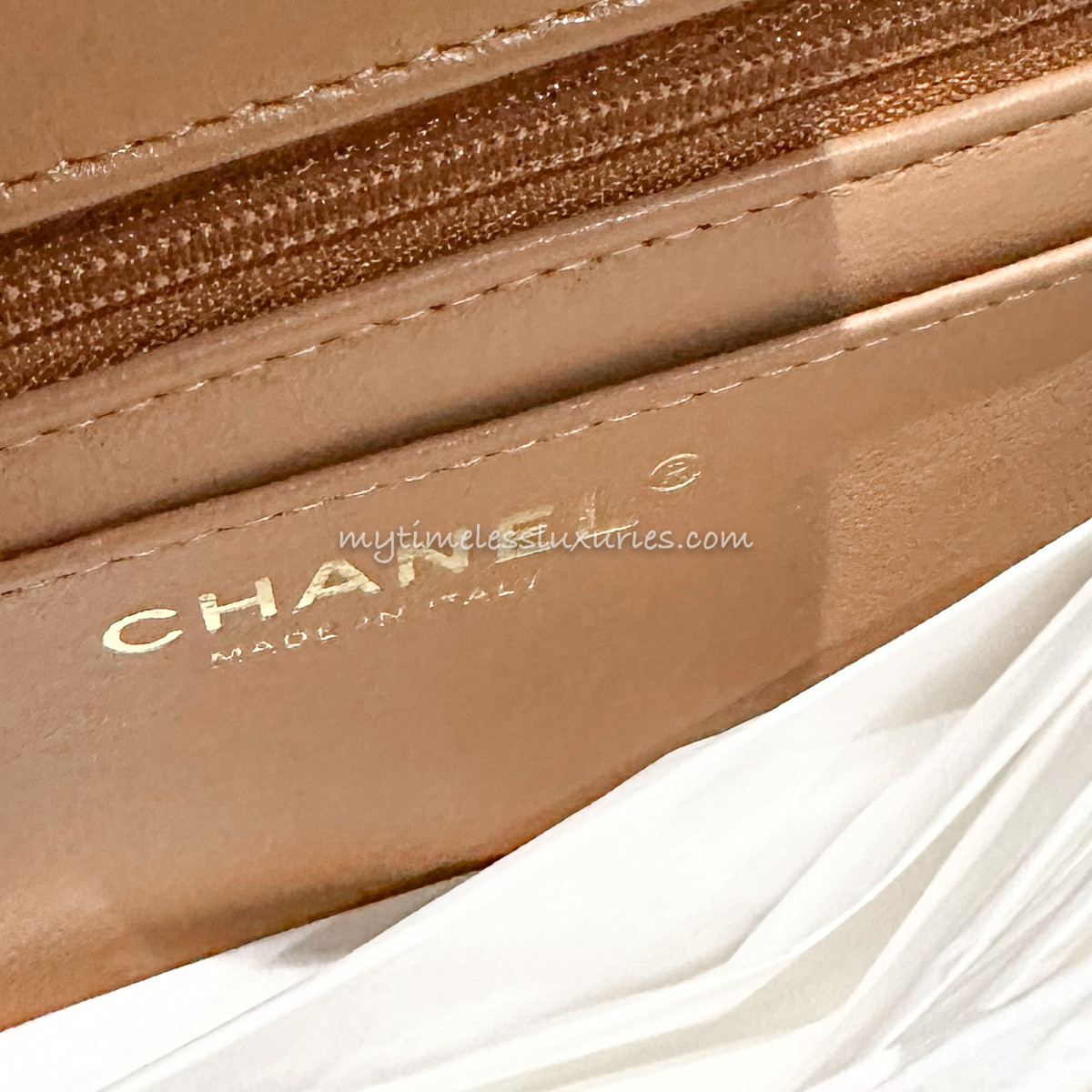 CHANEL 23P Dk Beige Mini Top Handle LGHW *New - Timeless Luxuries