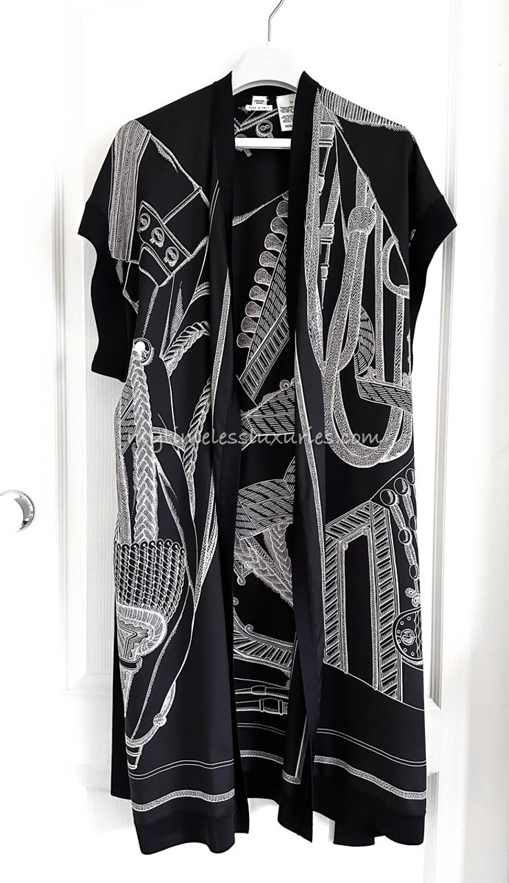 HERMES 'Zouaves et Dragons Finesse' Twillaine Cardigan 34