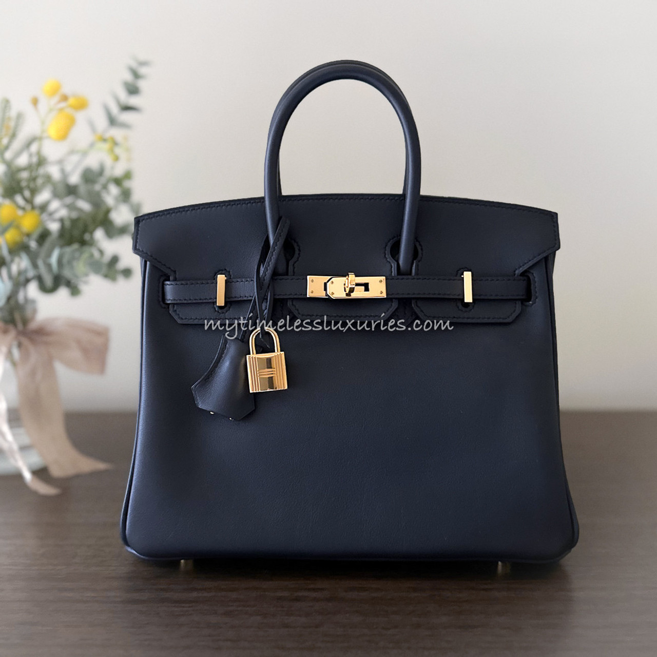 HERMES Birkin 25 Bleu Indigo Swift GHW - Timeless Luxuries