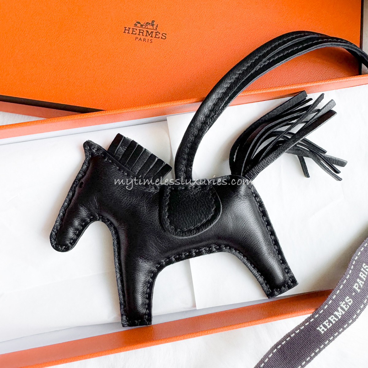 HERMES Rodeo PM So Black Charm - Timeless Luxuries