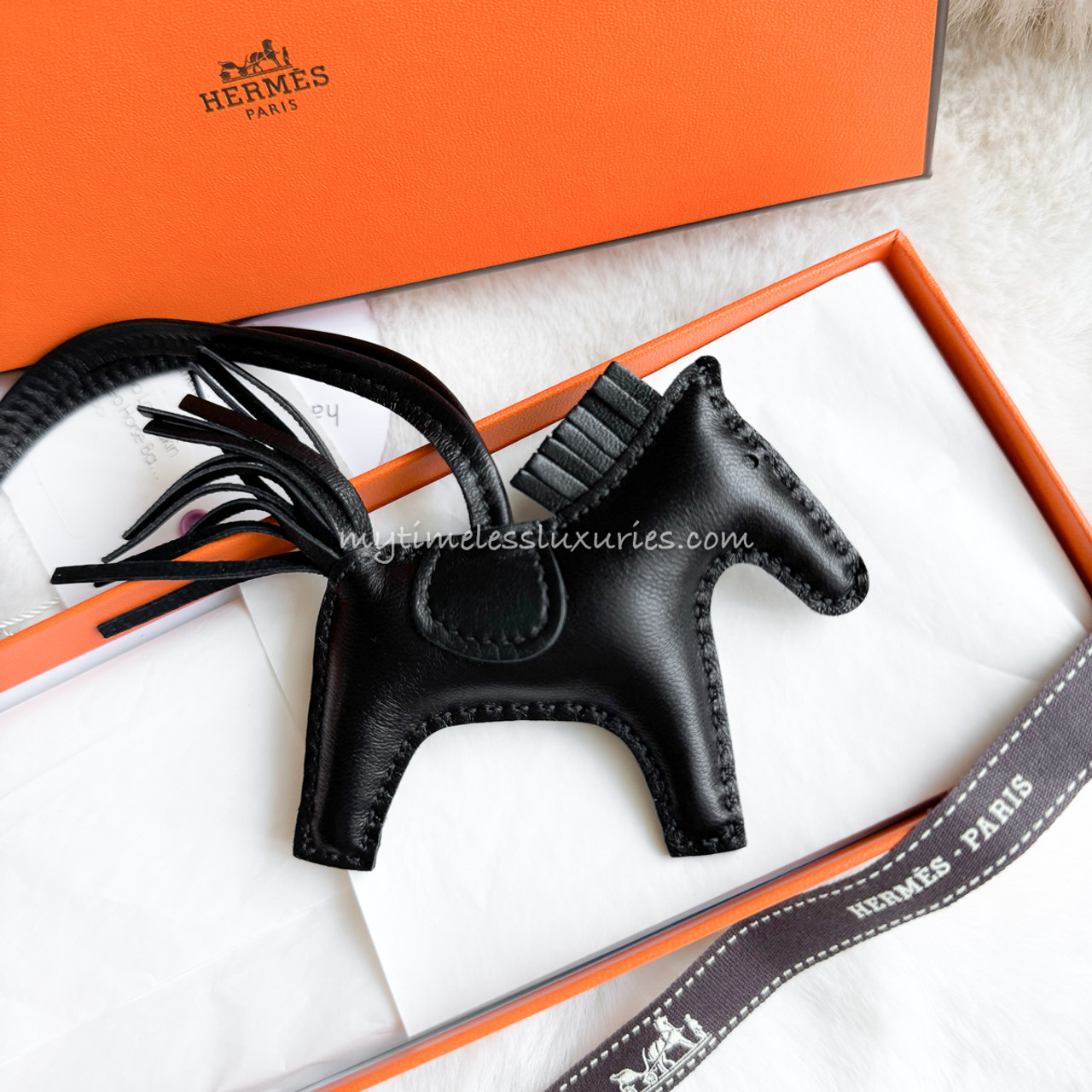 HERMES Rodeo PM So Black Charm - Timeless Luxuries