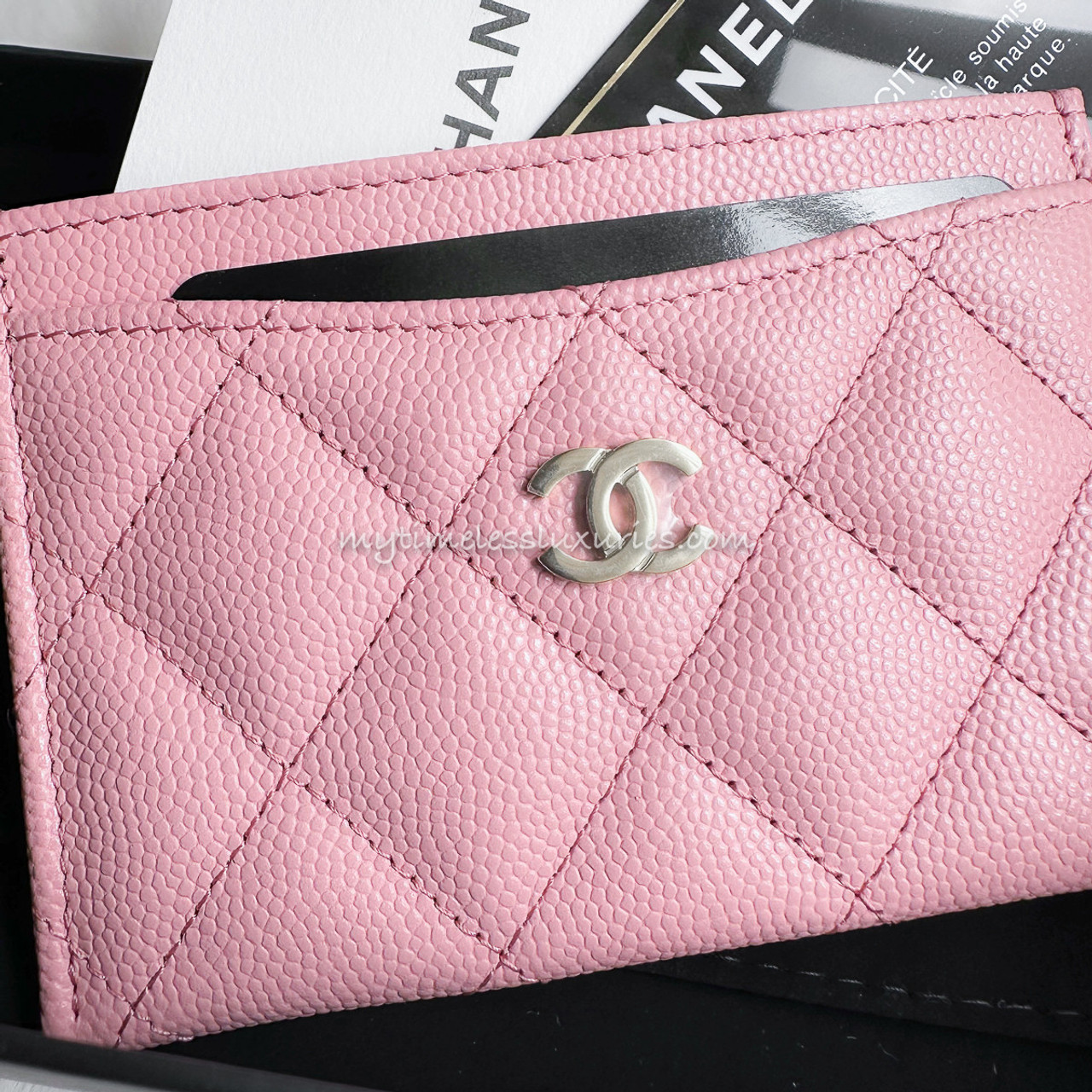 CHANEL♡CLASSIC CARD HOLDER NWT 22K Chanel Classic Zipped Card Holder Wallet Caviar