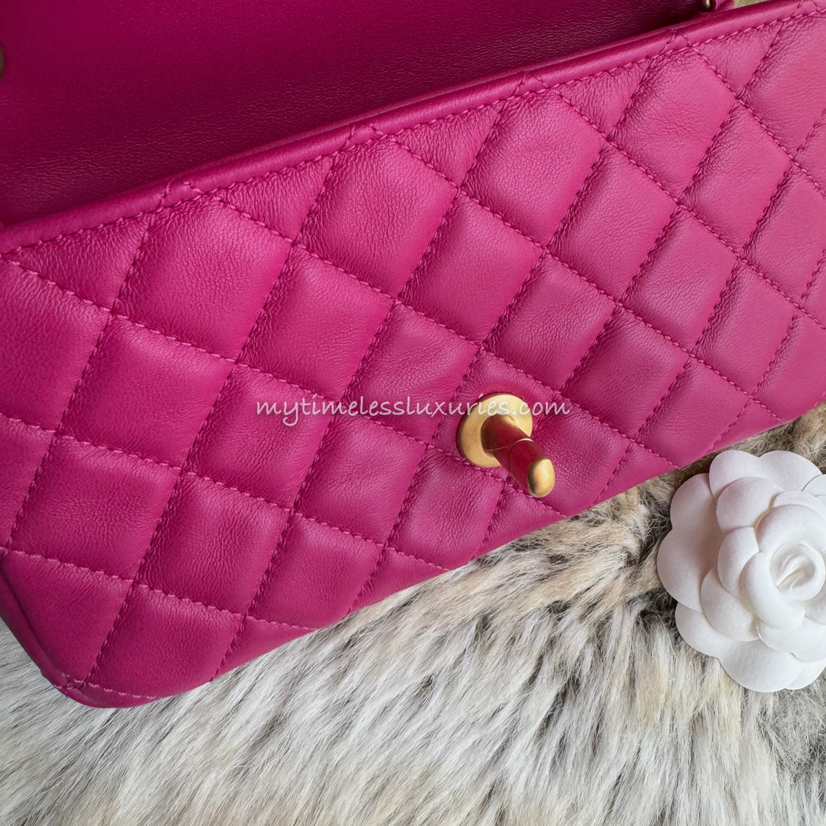 CHANEL ピンク タンクトップ サイズ44 シャネル タンクトップ ニットトップス シャーベットカラー コピー