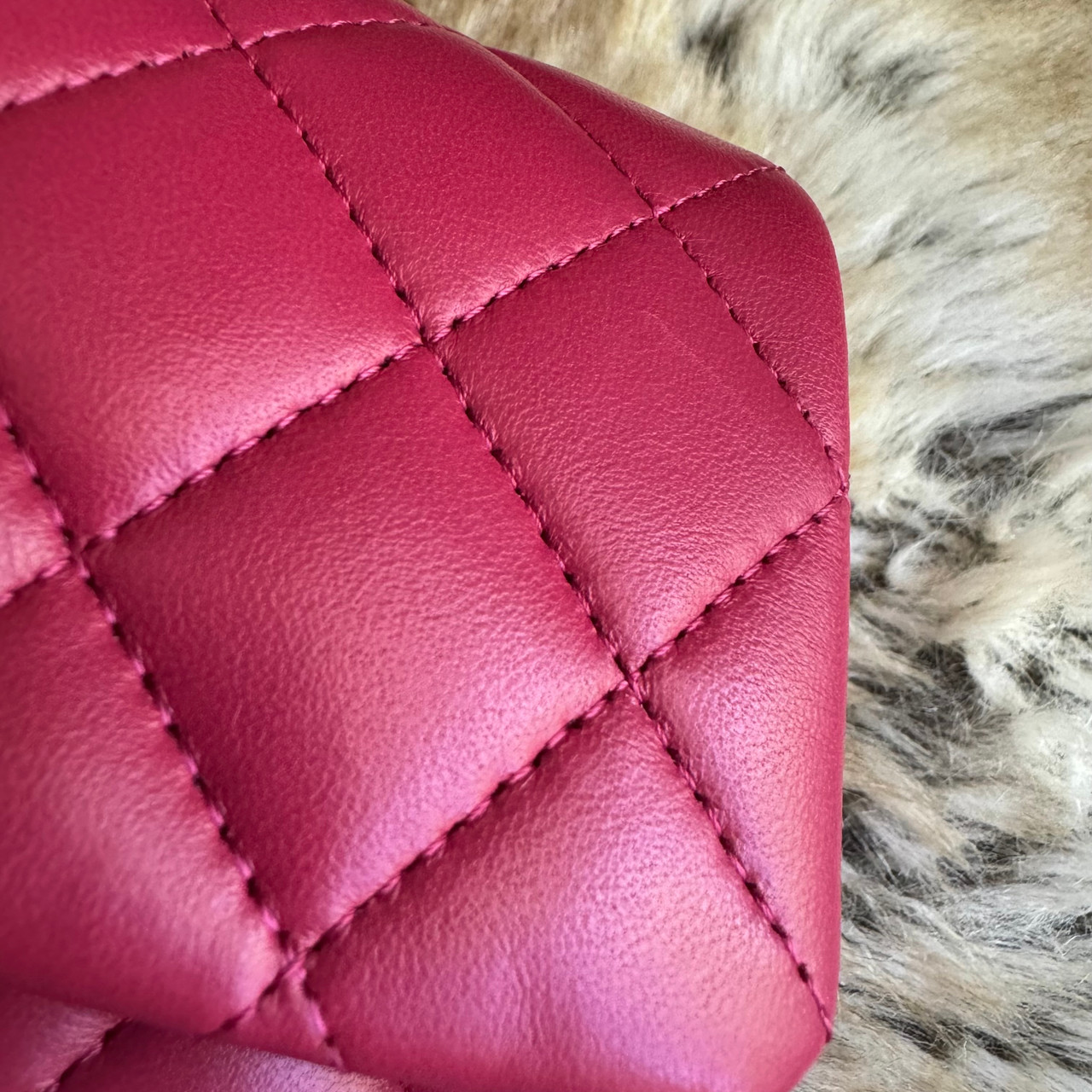 CHANEL 21A Dk Pink Mini Top Handle GHW - Timeless Luxuries