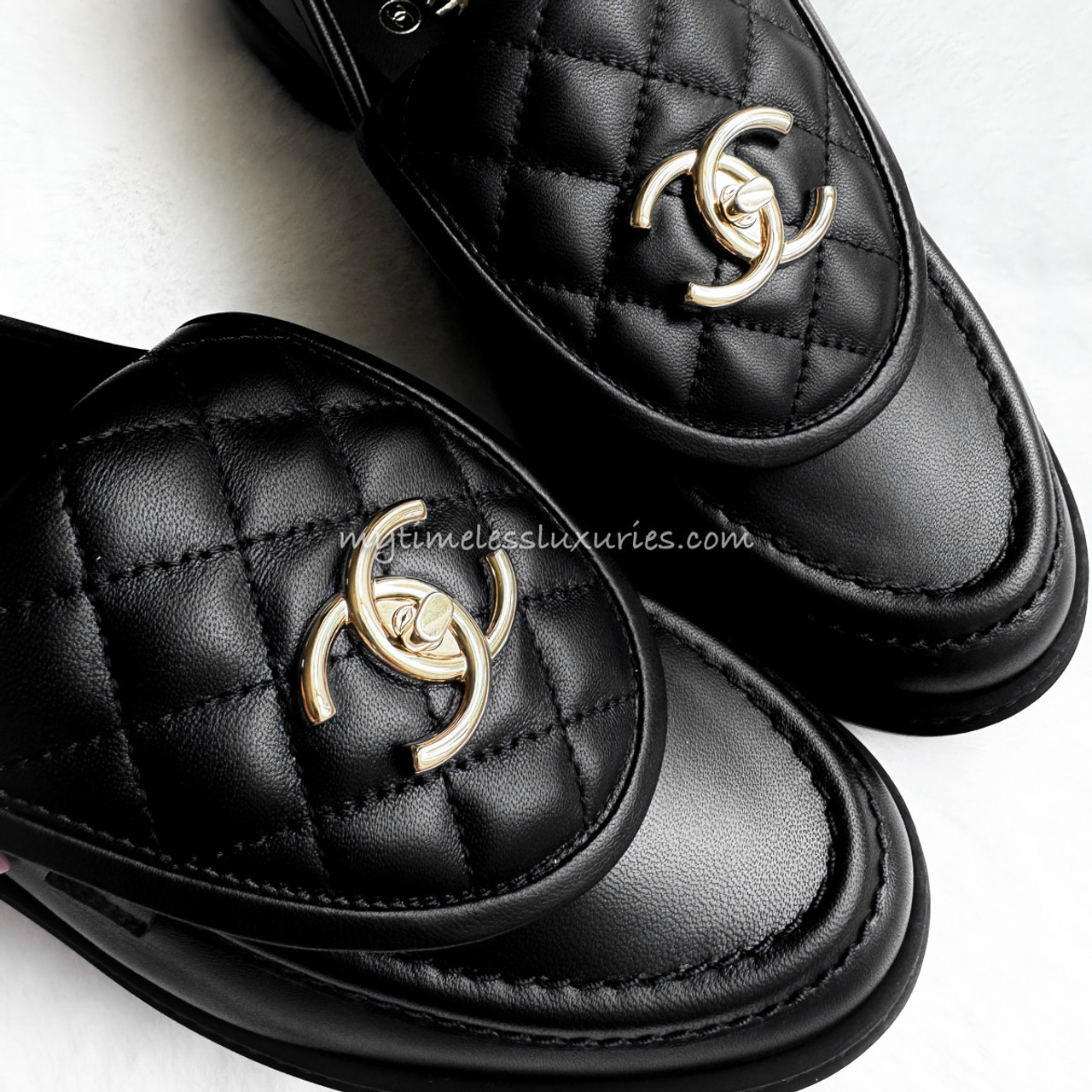 CHANEL 2023 Quilted CC Loafer 38.5 *New - Timeless Luxuries