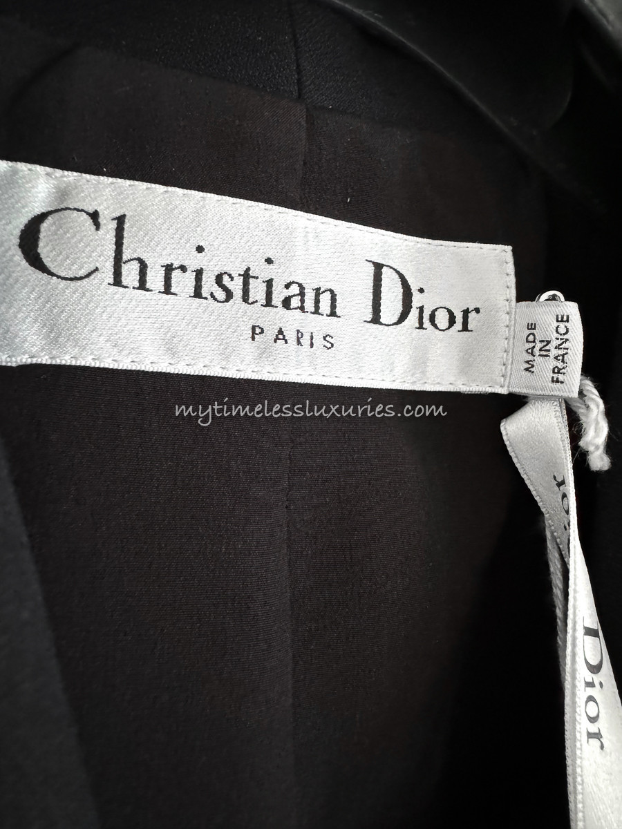 DIOR Bar Jacket Wool/ Silk 36 Noir - Timeless Luxuries
